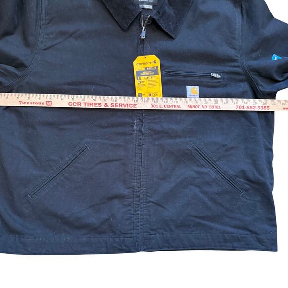 Carhartt Jacket Mens 3XL Black Rugged Flex Duck Detroit OJ6234-M Relaxed Fit NWT - Picture 6 of 12